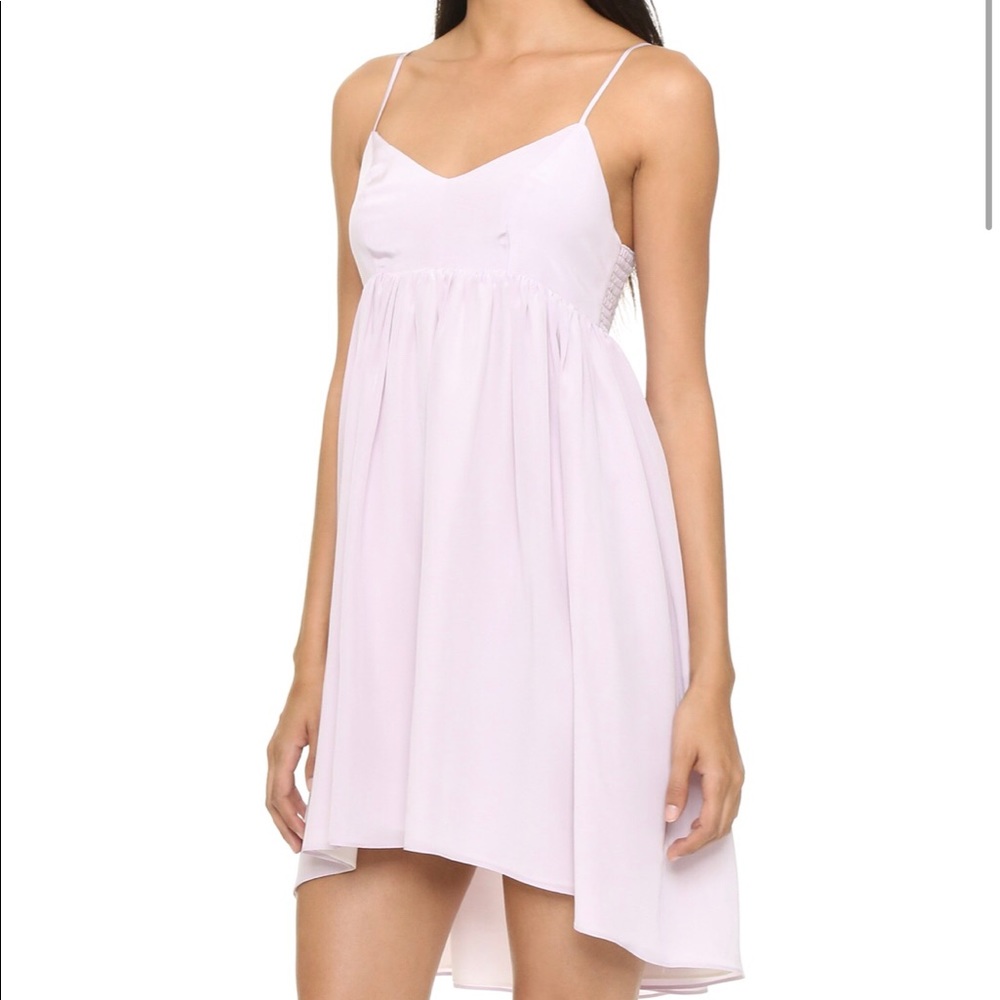 Satin nude / pale pink dress